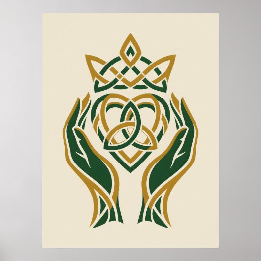 Trinity Heart Claddagh Poster (Voorkant)