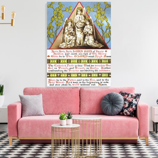 Trinity in eenheid canvas afdruk (Insitu (Woonkamer))