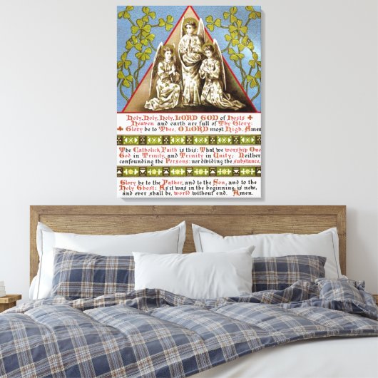 Trinity in eenheid canvas afdruk (Insitu (Slaapkamer))