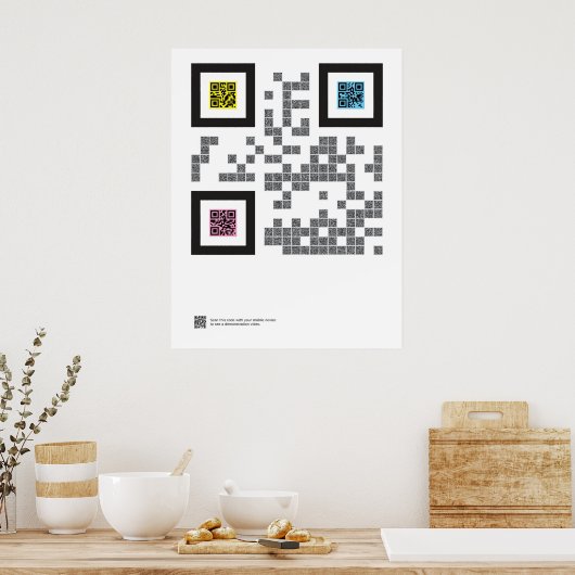Trinity in QR-code Poster (Keuken)
