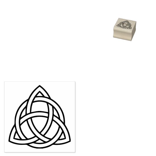 Trinity Keltische knoop Rubber Stamp Rubberstempel (Gestempeld)