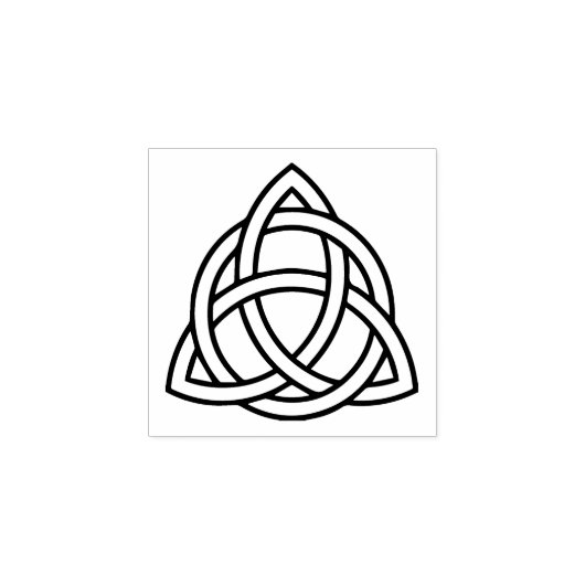 Trinity Keltische knoop Rubber Stamp Rubberstempel (Afrduk)