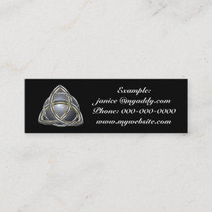 Trinity Knot 2-profielkaart Mini Visitekaartje