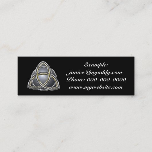 Trinity Knot 2-profielkaart Mini Visitekaartje (Voorkant)