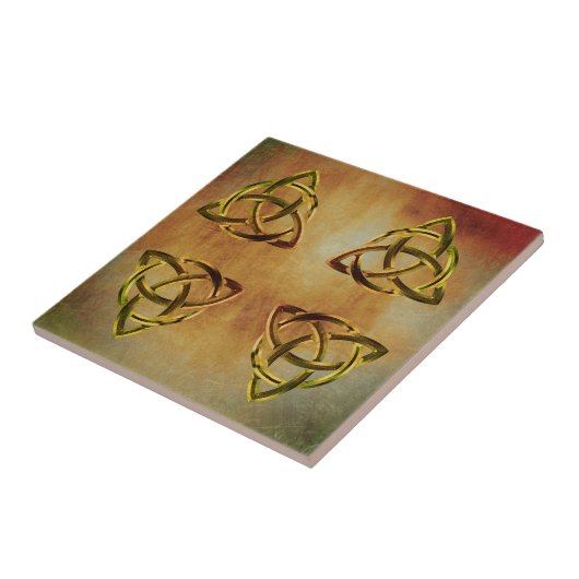 Trinity Knot Celtic Grunge Vintage Tegeltje (Zijkant)