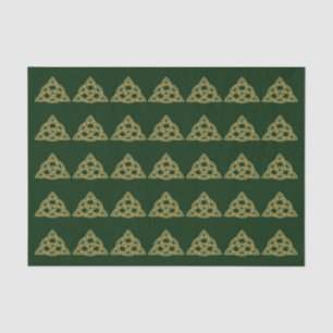 Trinity Knot Green Tissue Paper Tissuepapier