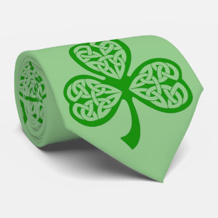 Trinity Knot Shamrock St. Patrick's Day Stropdas
