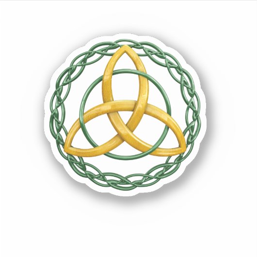 Trinity Knot Triquetra Celtic Symbol Sticker (Voorkant)