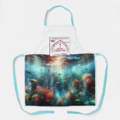 Trinity-logo en oceaan schort (Voorkant)