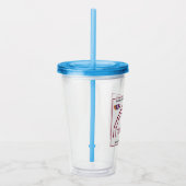 Trinity-logo op tumbler acryl drinkbeker (Rechts)