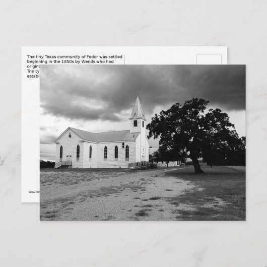 Trinity Lutheran Church - Fedor, Texas - Briefkaar Briefkaart (Voorkant / Achterkant)