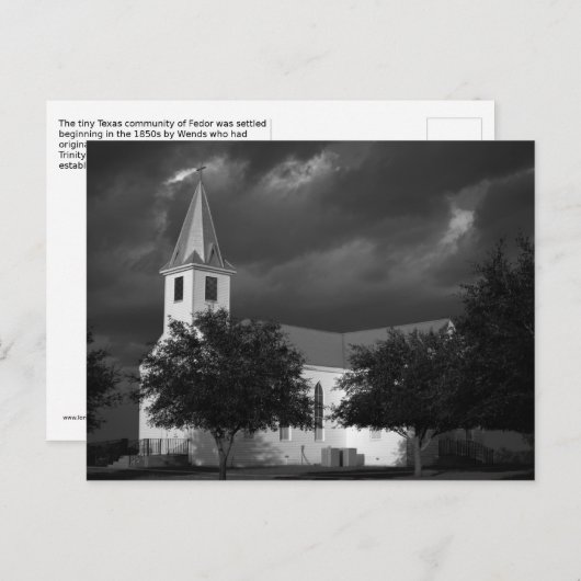 Trinity Lutheran Church - Fedor, Texas - Briefkaar Briefkaart (Voorkant / Achterkant)