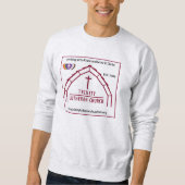 Trinity Lutheran Grey Volwassen Sweater Shirt (Voorkant)