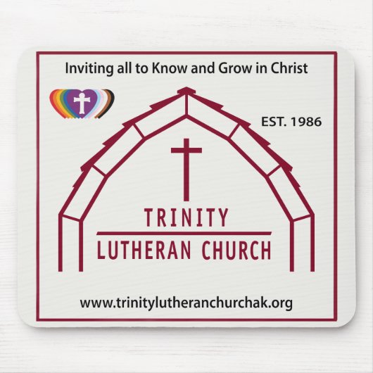 Trinity Lutheran muismat (Voorkant)