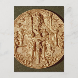 Trinity medaille, herschikte versie van origineel briefkaart