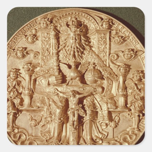 Trinity medaille, herschikte versie van origineel vierkante sticker (Voorkant)