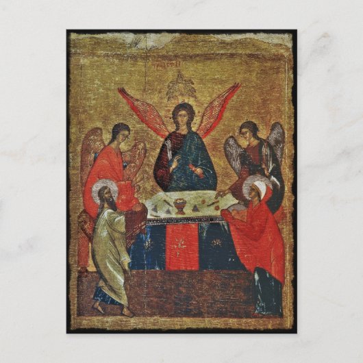 Trinity met de heiligen briefkaart (Voorkant)