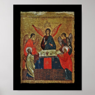 Trinity met de heiligen poster