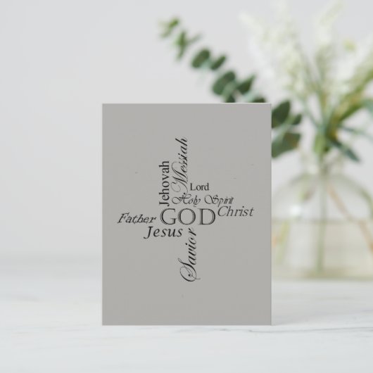 Trinity Names Briefkaart (Staand voorkant)