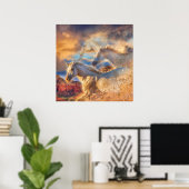 "TRINITY" (natuurlijke paarden) Poster (Thuiskantoor)