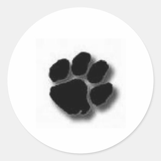 Trinity Paw Print Sticker (Voorkant)