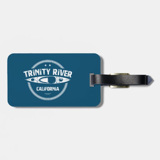 Trinity River California Kayaking Bagagelabel (Achterkant horizontaal)