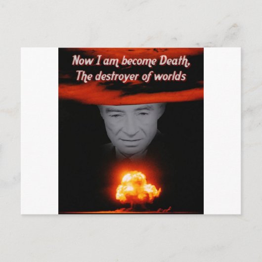 Trinity Robert Oppenheimer Briefkaart (Voorkant)