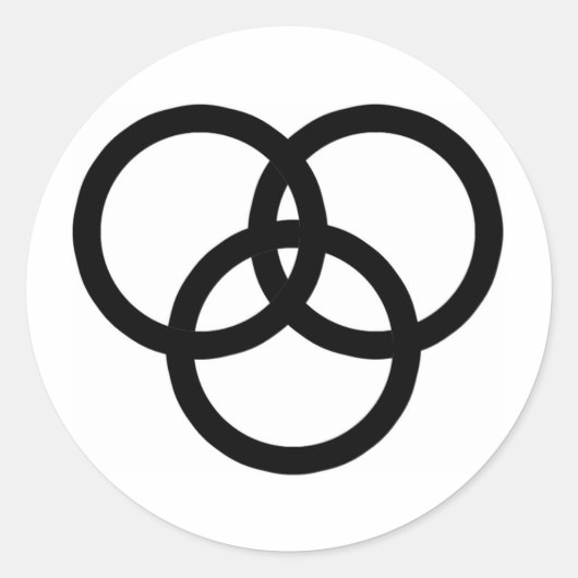 Trinity Ronde Sticker (Voorkant)