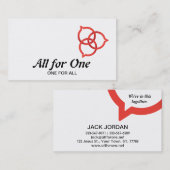 Trinity Speech Bubble Logo (rood) Visitekaartje (Voorkant / Achterkant)