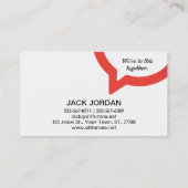 Trinity Speech Bubble Logo (rood) Visitekaartje (Achterkant)