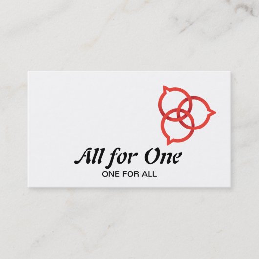 Trinity Speech Bubble Logo (rood) Visitekaartje (Voorkant)