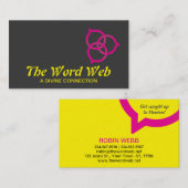 Trinity Speech Bubble Logo (roze) Visitekaartje (Voorkant / Achterkant)