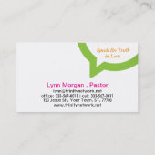 Trinity Speech Bubble Logo Visitekaartje (Achterkant)