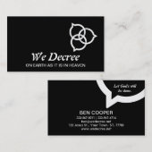 Trinity Speech Bubble Logo (wit) Visitekaartje (Voorkant / Achterkant)