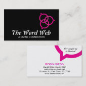 Trinity Spraakballon Logo (roze) Visitekaartje (Voorkant / Achterkant)