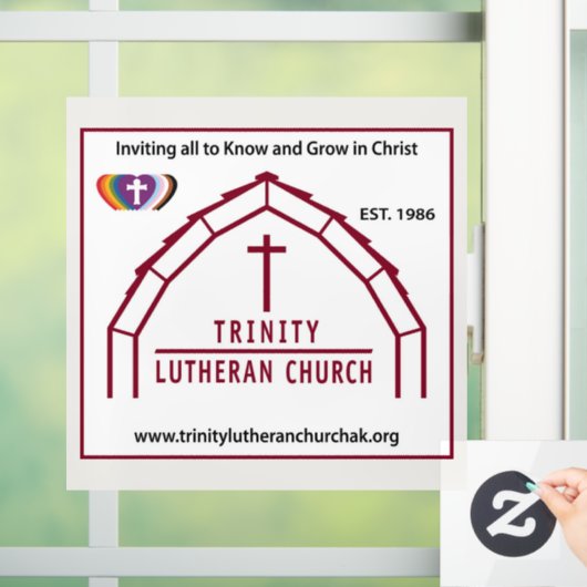 Trinity Window Cling Raamsticker (Huis)