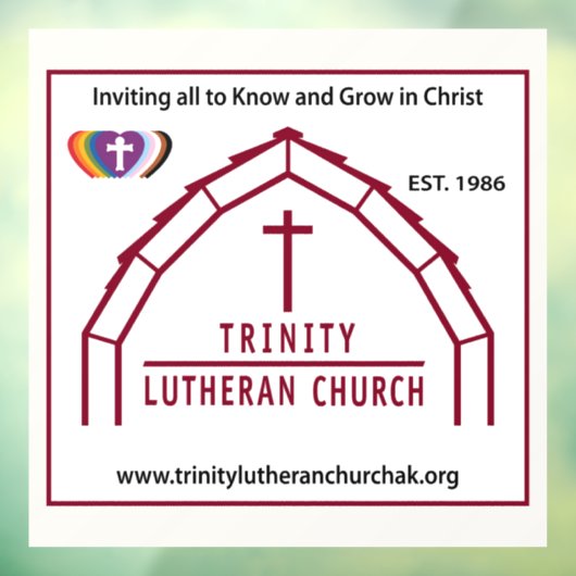 Trinity Window Cling Raamsticker (Vel 3)