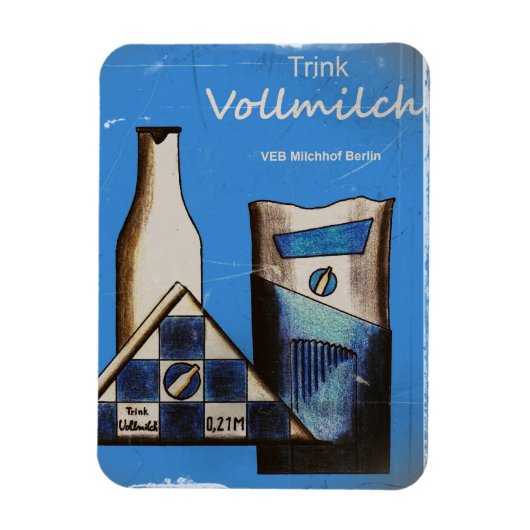 Trink Vollmilch DDR Magneet (Verticaal)