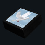 Trinket Box Dove Cadeaudoosje<br><div class="desc">Drijfdoos in het zwarte hout met een duif afgedrukt. Groot weergegeven formaat. Pas dit object aan of koop zoals het is. StockAfbeelding freepik.com</div>