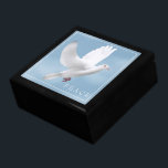 Trinket Box Dove Cadeaudoosje<br><div class="desc">Drijfdoos in het zwarte hout met een duif afgedrukt. Groot weergegeven formaat. Pas dit object aan of koop zoals het is. StockAfbeelding freepik.com</div>