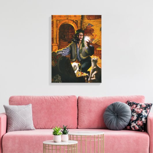 Trinket - gewikkeld canvas afdruk (Insitu (Woonkamer))