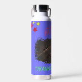 Trinkflasche Edelstahl lila Dino Rex Ausgrabung Waterfles (Voorkant)