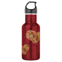 Trinkflasche klein Edelstahl Love & Peace Waterfles