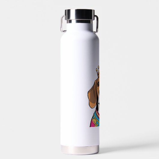 Trinkflasche mit hübschem Beagle-Design Waterfles (Voorkant)
