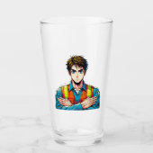 Trinkglas mit Manga-Sicherheitsfachmann Glas (Voorkant)