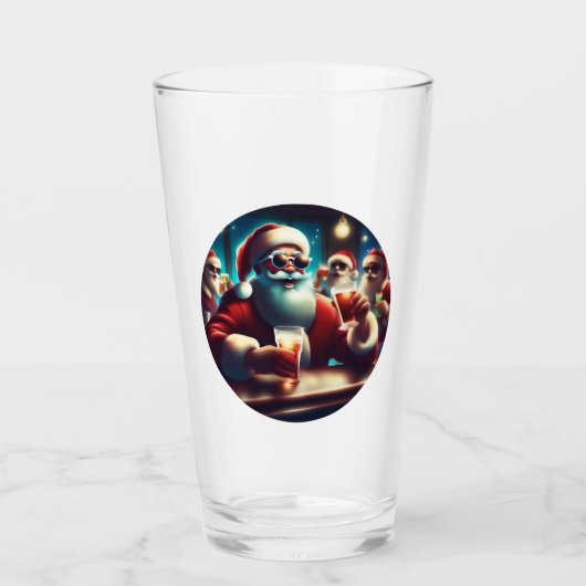 Trinkglas - Weihnachtsmann Glas (Voorkant)