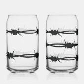Trinkgläser mit Stacheldraht Design Blikvorm Glas (Voorkant)