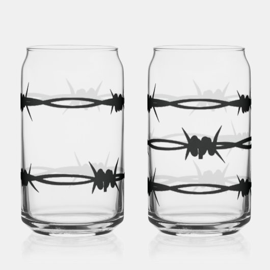 Trinkgläser mit Stacheldraht Design Blikvorm Glas (Rechts)