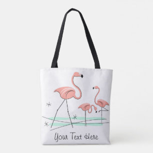 Trio 2 van flamingo's Tekst helemaal over tas