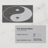 Trio Balance/Lotus Blosbezems met reliëfdruk Visitekaartje (Voorkant / Achterkant)